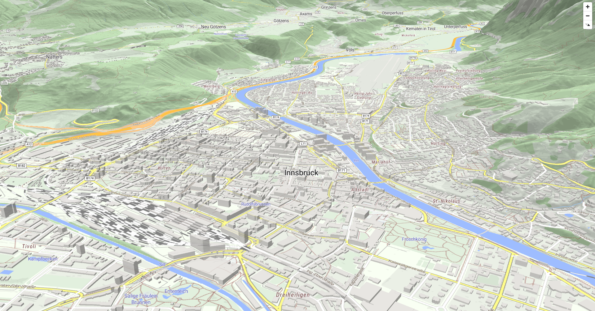 3D Ansicht von Innsbruck